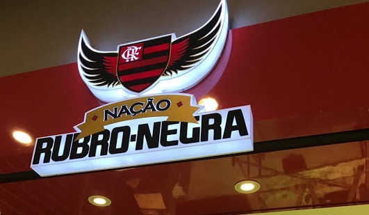 Letreiros: Backlight todo em acrílico iluminado por led. - Nação Rubro Negra