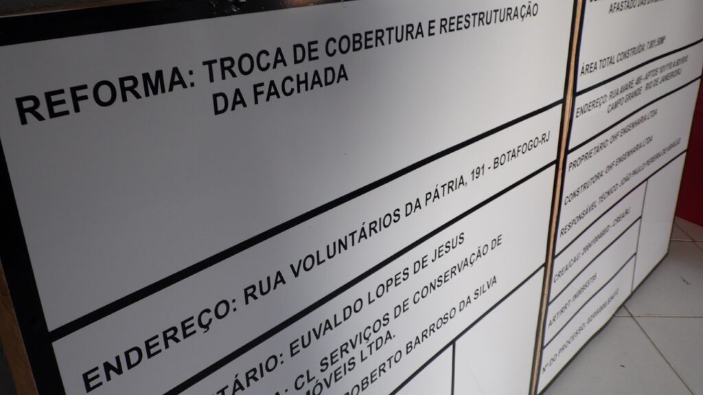 Placas de obra padrão prefeitura