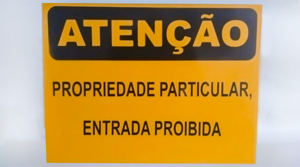 Placas de sinalização