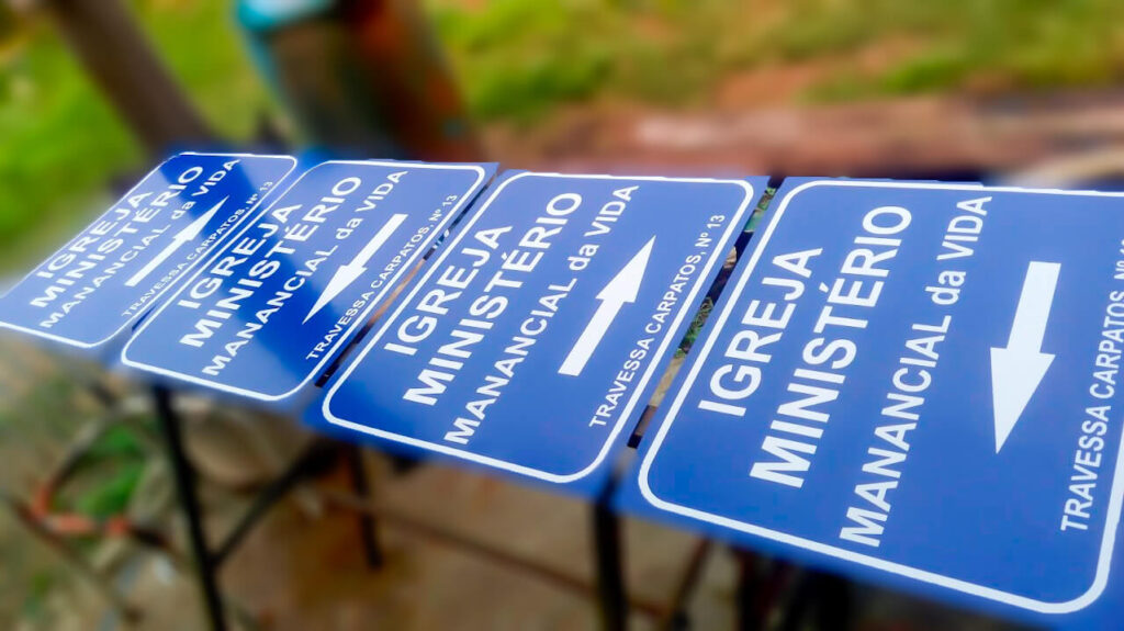 Placas de sinalização