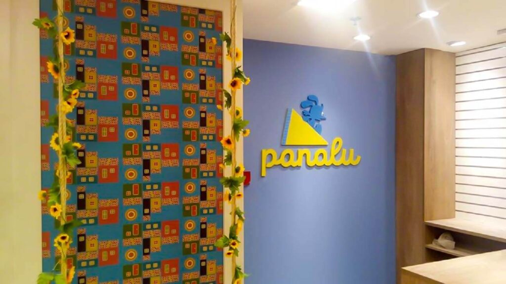 Letras e logo de chapa galvanizada pintada: Panalu